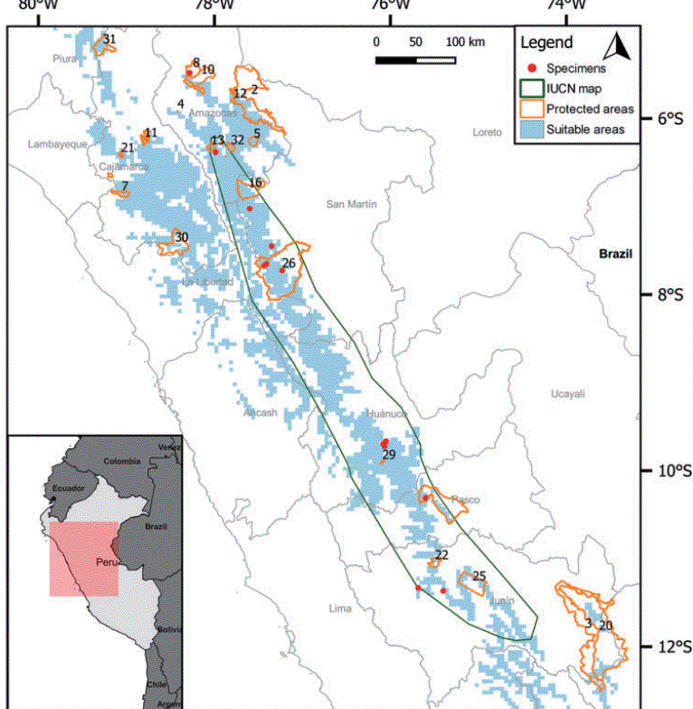 Species range map figure from current lab site
